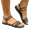 thumbnail image 5 of ATENAR Women Sandals Outdoor Comfortable Sandals for Women Slide Shoes Women Green 7, 5 of 9
