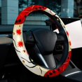 thumbnail image 6 of Seven Starred Iadybird 14.5 Inch Printing PVC Leather Auto Accessories Car Wheel Cover Steering Wheel Covers, 6 of 6