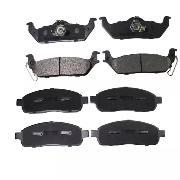 BST BSSP For 2004 2005-2008 Ford F150 Lincoln Mark LT Front & Rear Ceramic Brake Pads