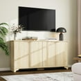 thumbnail image 1 of 61" Buffet Sideboard with 4 Fluted Doors & Adjustable Shelves for Living Room, 1 of 2