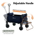 thumbnail image 3 of 2-in-1 Folding Garden & Beach Wagon Cart, Heavy Duty Utility Trolley, Converts to Lounge Chair, All-Terrain Wheels, 3 of 8