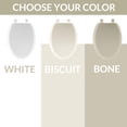 thumbnail image 4 of Asiento de inodoro Mayfair Cameron 1841EC 000 de madera esmaltada blanca, 4 of 9