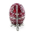 thumbnail image 2 of 1895 Rosebud Royal Imperial Metal Easter Egg 2.5 Inches, 2 of 4