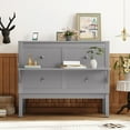 thumbnail image 3 of Miekor Furniture Full Size Murphy Bed with USB Port and removable Shelves on Each Side,Gray W5UAAE, 3 of 9