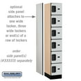 thumbnail image 3 of 12" Wide Six Tier Box Style Designer Wood Locker - 1 Wide - 6 Feet High - 18 Inches Deep - Gray, 3 of 3