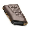 thumbnail image 3 of Vitodeco Genuine Leather Smart Key Fob Case Compatible with Lexus ES, Lexus UX, Lexus NX, Lexus GX, Lexus LX 600 (4-Button, Brown), 3 of 6