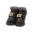 thumbnail image 1 of Billuyoard 4pcs zapatos para mascotas botas de nieve impermeables cuero de la PU calzado de invierno para mascotas Ropa para mascotas negro Tipo 2 Billuyoard PT000057-07B, 1 of 6