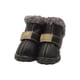 thumbnail image 4 of Greeniant TureClos, 4 Uds., zapatos para perros, botas de nieve impermeables de lana difusa cálida, calzado de invierno para mascotas de cuero PU Ropa para mascotas negro Tipo 2 Greeniant PT000057-07B, 4 of 6