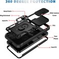 thumbnail image 5 of Case for Galaxy S24, Slide Lens Protective Case Shockproof Impact Resistant with Kickstand Cover Case for Samsung Galaxy S24 (Black), 5 of 6
