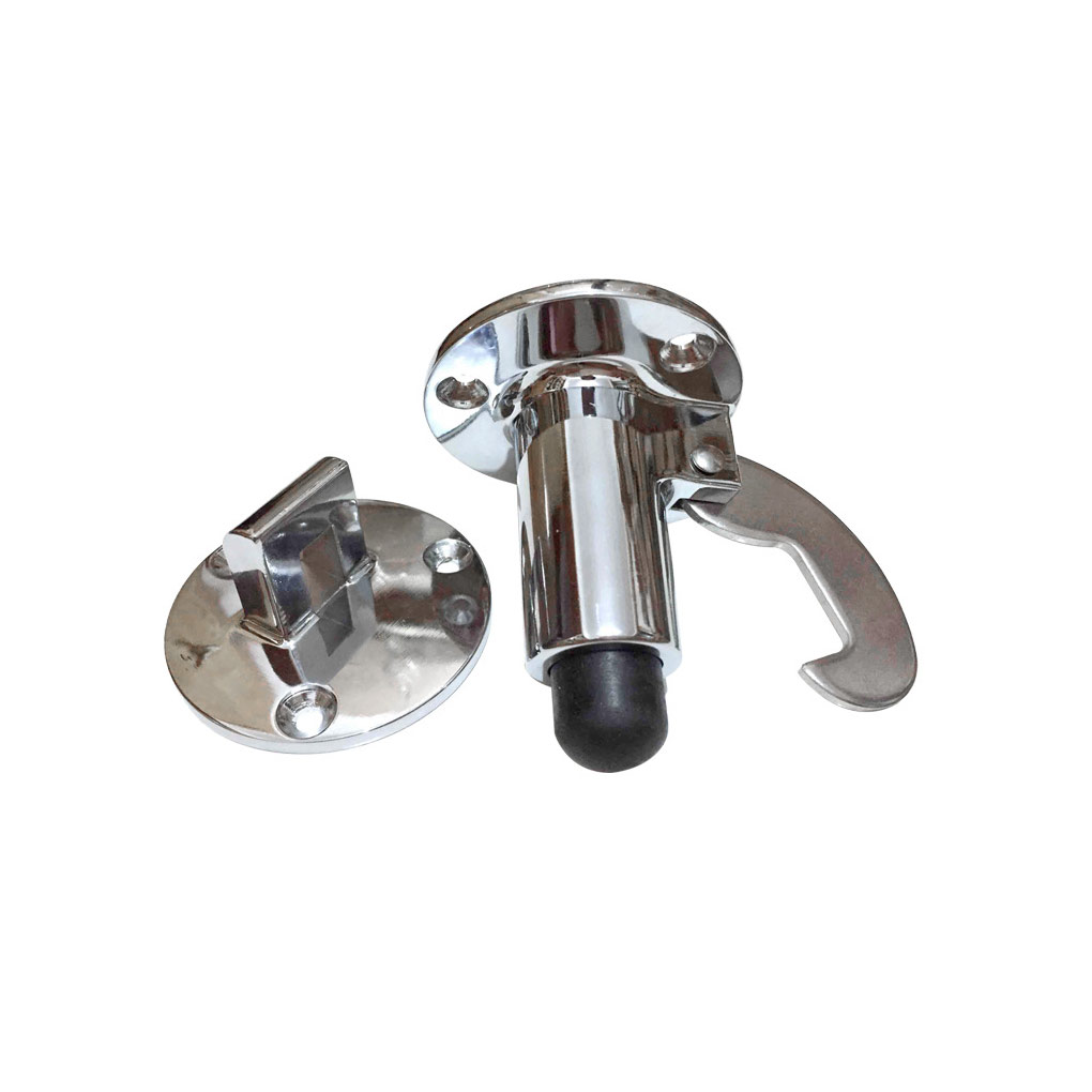 Linyer Door Stopper Hook Stainless Steel Round Doorstop Simple Easy