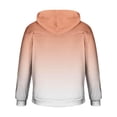 thumbnail image 4 of Men's Gradient Hoodie Pullover Long Sleeve Hooded Collar Drawstring Casual Sweatshirt Comfy Loose Fit Top, 4 of 5