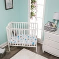 thumbnail image 4 of EVERYDAY KIDS 2 Pack n Play and Portable Crib Mattress Sheets - Stars/Clouds, 4 of 11