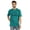 Heather Teal Blue, variant on Inkmeso Men's Graphic Printed Promoted To Daddy Tshirt Crew Neck Tee For First Time Daddy