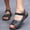 Black, variant on Viluyesy Womens Flat Sandals, Soft Sole Ankle Strap Wide Width Comfortable Casual Shoes Black