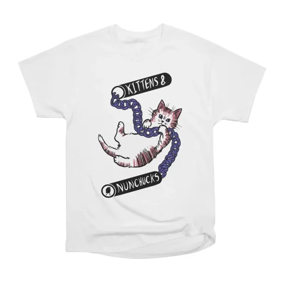 Kittens And Nunchucks T-Shirt Tee Gift For Him Merch For Her Apparel For Friend