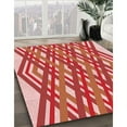 thumbnail image 3 of Ahgly Company Machine Washable Indoor Square Transitional Light Salmon Pink Area Rugs, 3' Square, 3 of 7