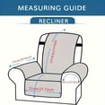 thumbnail image 4 of Waterproof Armchair Slipcover, Classic Style Polyester Sofa Protector, Machine Washable, Pet Friendly with Elastic Band Closure - Fits Recliner Chairs., 4 of 4