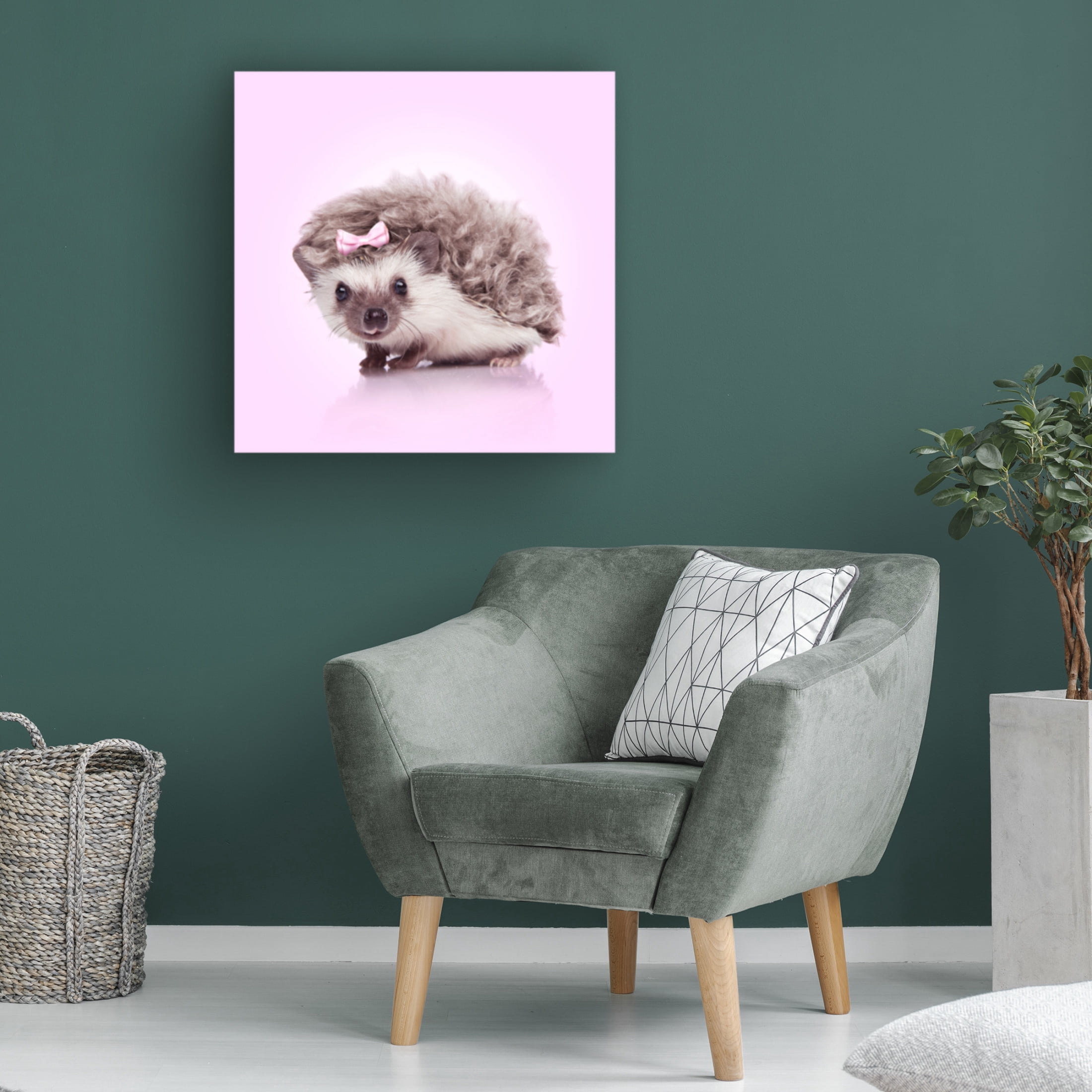 Trademark Fine Art Artem Pozdniakov Curvy Hedgehog Canvas Wall Art