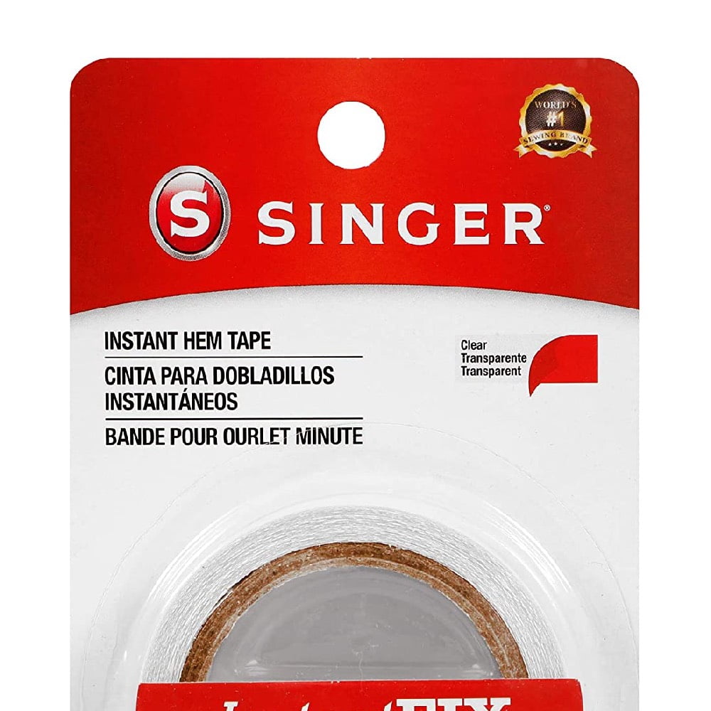 Singer Instant Hem Tape 5 yd x 3/4 in Clear, 2 Pack