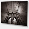 thumbnail image 2 of Pont de Brooklyn à New York, États-Unis - Impression sur Toile Très Grande, 2 of 4