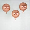 thumbnail image 5 of Efavormart 2 Pack 12" Rose Gold Aluminum Foil Round Sphere Balloon Wholesale 4D  Mylar Balloons, 5 of 11