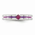 thumbnail image 4 of Edward Mirell Titanium Rhodolite Garnet  Anodized 4mm Band EMR169, 4 of 4