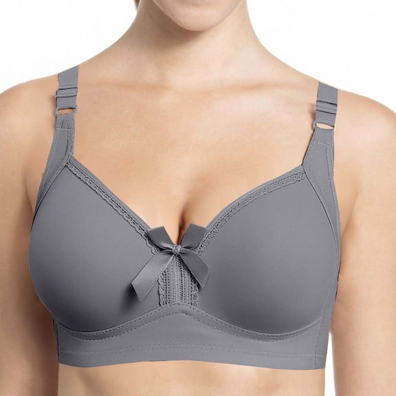 Wirefree Bra Ultimate Lift & Support Cushioned Women's Bra Gray S(36/80BC)