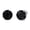 Black, variant on Men Women Stainless Steel Strong Olive Green Stud Earrings Non-Piercing Cubic Simulated Zircon E39