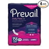 Prevail Daily Pads Female Incontinent Pad Long Length 11" L BC-013, Moderate, 16 Ct
