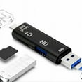 thumbnail image 5 of 3X 5 en 1 Multifuncional Otg Lector de Tarjetas Tarjeta Micro-SD / SD / USB Lector Soporte TF Android Type-C Teléfono / Computadora / Type-C Universal, 5 of 5