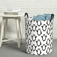 thumbnail image 5 of Goofa Lovely Penguin Printed Circular Hamper,Laundry Basket with Handles,Storage Baskets Foldable,Large Capacity Laundry Hamper-Medium, 5 of 8
