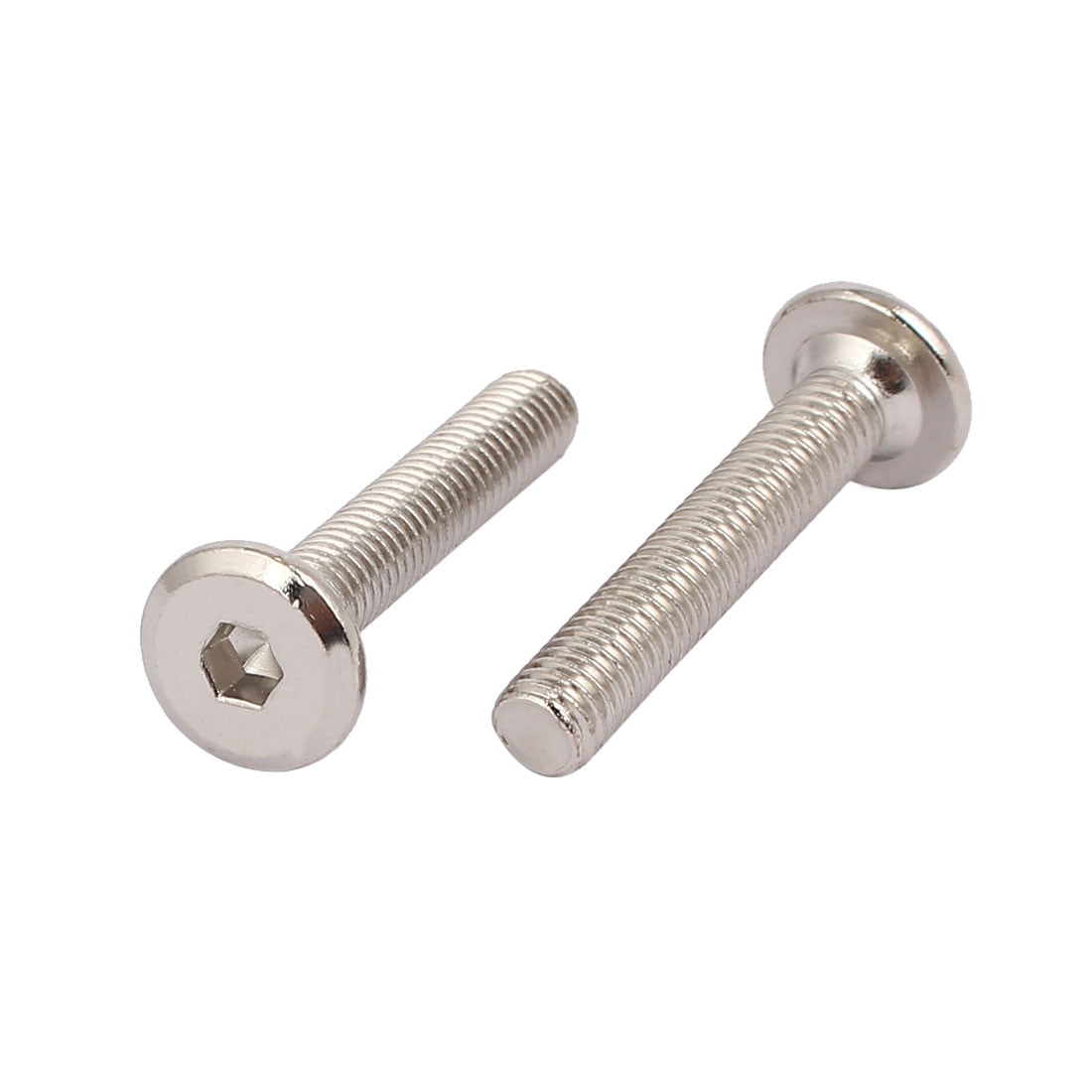 M6x35mm Metal Nickel Plated Hex Socket Head Furniture Screws Bolts