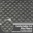 thumbnail image 4 of Pure Era Bullnose Carpet Stair Treads Cover 9" x 30" Classic Pattern Rug Indoor Non Slip Self Adhensive(Set of 14 Pieces,Gray Mini Diamond Trellis), 4 of 9