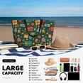 thumbnail image 5 of Wukai Christmas Gift Print Zipper Bag,large Beach Tote Bag,Waterproof Sandproof Bag,Grocery and Picnic Tote Travel Bag, 5 of 5