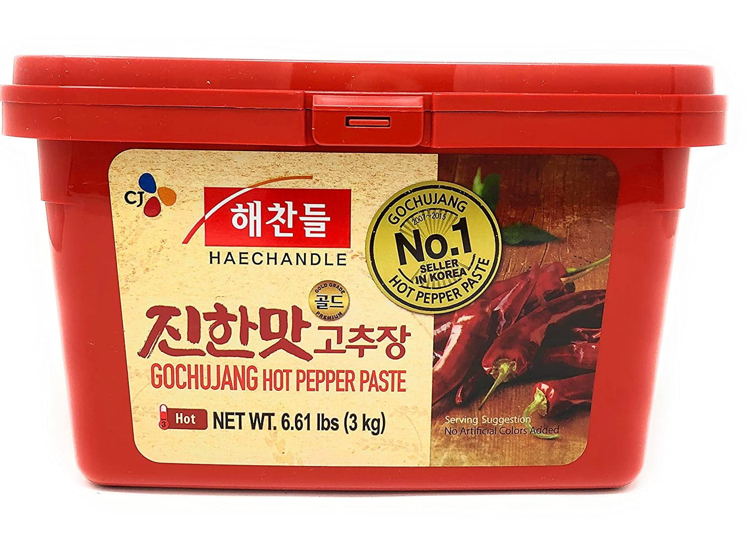CJ Haechandle Gochujang Hot Pepper Paste Korean Spicy Red Chile Paste 