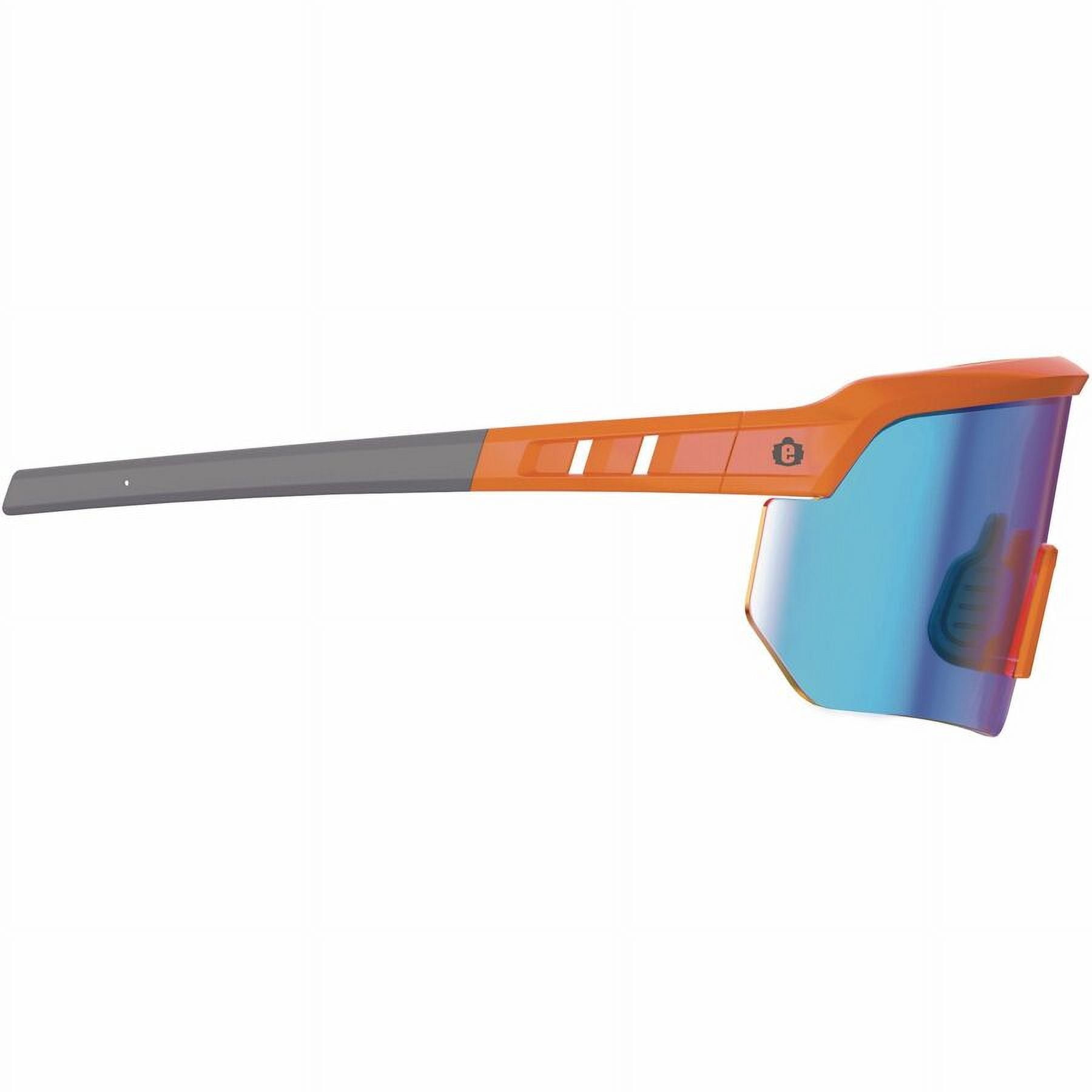 SPR EGO55021 Skullerz Half Frame Safety Glasses, Blue & Orange
