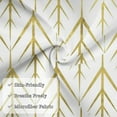 thumbnail image 5 of King Pillow Cases Standard Size - White And Gold Geometry A Soft Envelope Closure Microfiber Block Print Pillow Cover, Wrinkle Stain Resistant Travel Pillow Covers Standard Size 20x36in, 5 of 7