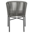 thumbnail image 6 of SAFAVIEH Matteo Stackable Outdoor Patio Rope Chair, Grey, Set of 2, 6 of 12