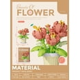 thumbnail image 3 of Adorno de planta en maceta con forma de flor y bloque de construcción, tamaño pequeño, girasol, rosa y lirio, compatible con juguetes de bloques de construcción LEGO para niñas, 3 of 5