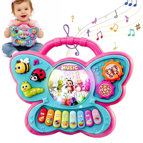 Baby Toys 6-12 Months, Early Educational Piano Keyboard Infant Toddler Toys 1-3, First Birthday Gifts, Learning Toys for 1 2 3 Year Old Boys Girls