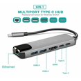 thumbnail image 3 of Adaptador USB C HUB Sunnimix Multipuerto 4K 2 Puertos USB 3.0, 3 of 8