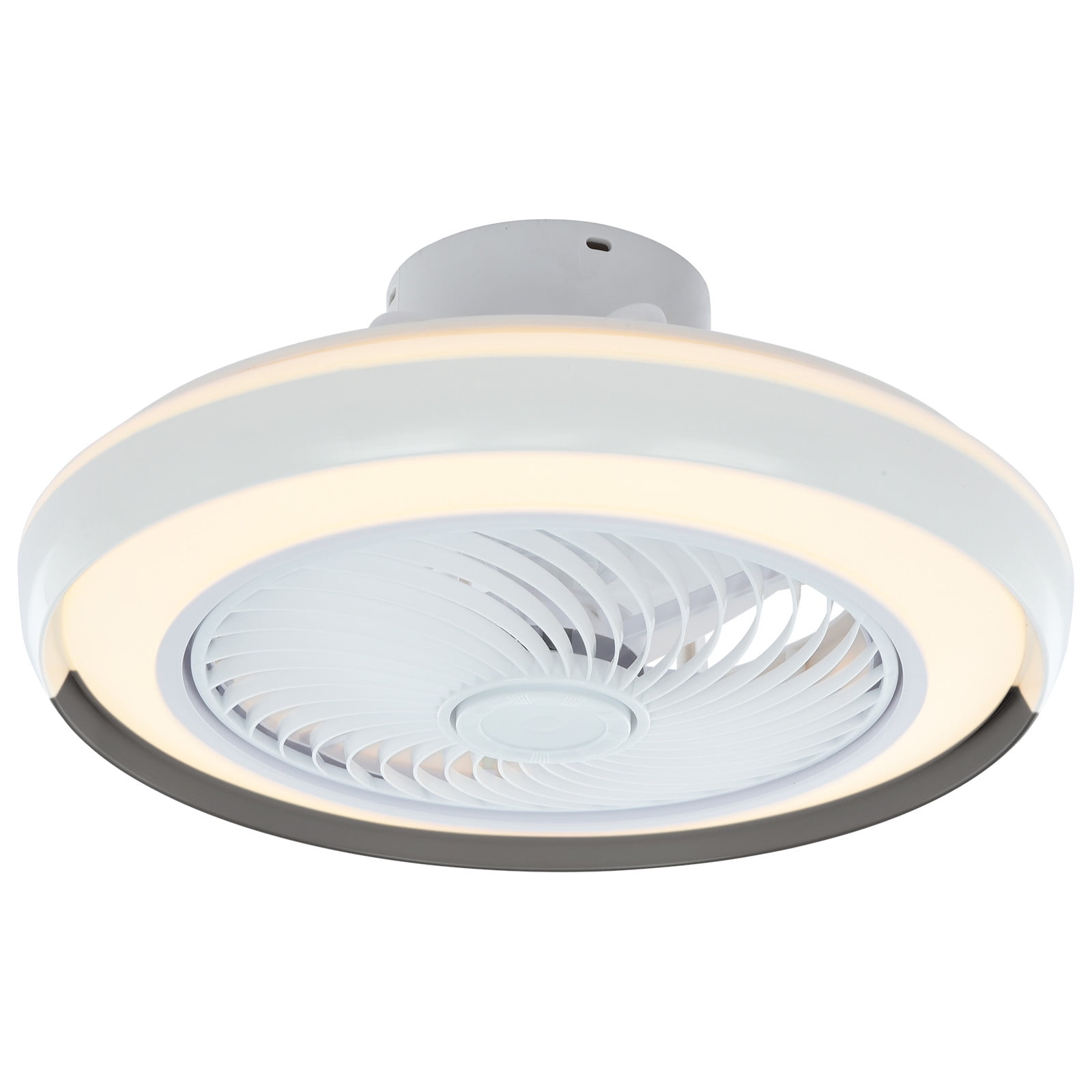 Download Fayshow0 20 in Invisible LED Ceiling Fan Light Remote Control Chandelier 3 Color Changeable ...