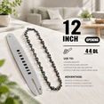 12 Inch Chainsaw Guide Bar and Chain Combo for Stihl Models, Bar with 2 ...