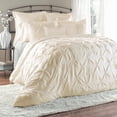 thumbnail image 1 of Unique Home 8 Piece Comforter Bed in a Bag Ruffled Clearance Bedding Set Fade Resistant, Wrinkle Free, No Ironing Necessary, Super Soft, All Sizes- Queen King Cal.KingSize (Calking, Taupe), 1 of 1