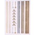 thumbnail image 1 of Metallic Temporary Tattoos - Pyramids and Patterns, 1 of 2