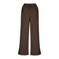 thumbnail image 3 of YueHuiYing Women's 2 Piece Outfits Lapel Long Sleeve Sweatshirt Wide Leg Pants Matching Tracksuit Sets, 3 of 9