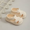 thumbnail image 2 of Wdgfv Splash Sandals for Baby, Toddler & Kids, Adjustable, Closed Toe Water Sandals for Boys and Girls - Lightweight, Quick Drying Kids Water Shoes Beige 2.5-3 Years, 2 of 4