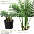 thumbnail image 3 of Artificial Palm Tree 7ft with with Realistic Leaves, 9 Adjustable Branches and 15 Trunks, Faux Palm Plant Indoor for Home Office Decor, 2 Pack, 3 of 7