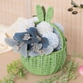 thumbnail image 3 of Easter With Handle Easter Rabbit Vine Weaving Picnic With Rabbit Ears Straw Wicker Easter Egg Candy Suitable For Egg Party Supplies Easter Storage Bag for Comforter, 3 of 4