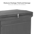thumbnail image 7 of RTS Home Accents ParcelWirx Premium Horizontal Large Lockable Package Delivery Box with Hinged Lid, Graphite Color, 7 of 7